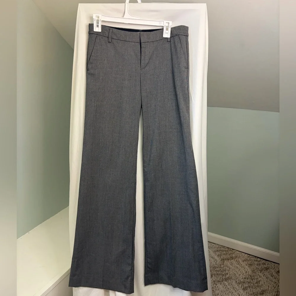 GAP Black and Gray Wide-Leg Trousers with pockets size 2L